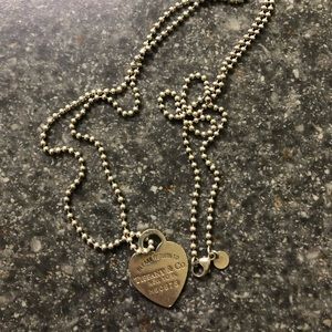 Authentic Tiffany & Co Heart Pendant Necklace